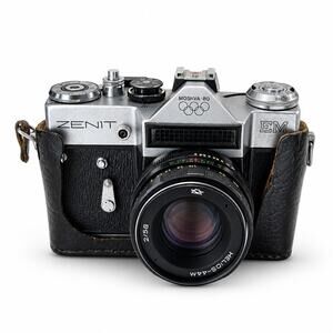Zenit EM Moscow 80 Olympic 35mm SLR Film Camera w/ Helios-44M 58mm